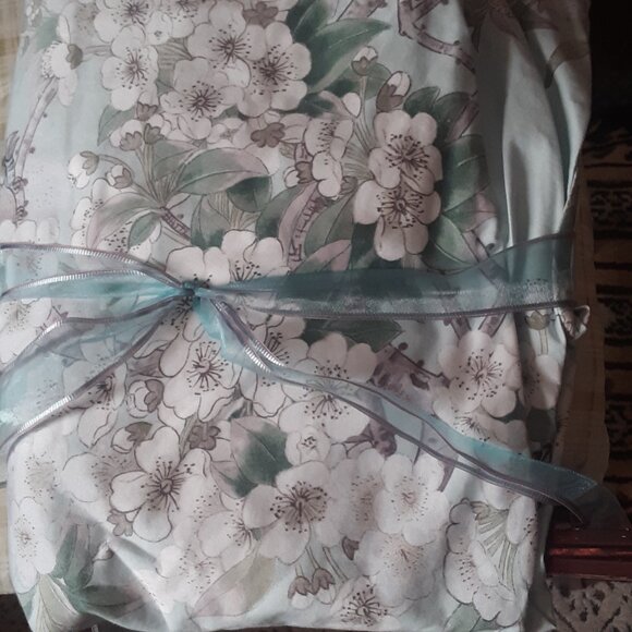 Pottery Barn FULL/QUEEN Light Blue Duvet Cover + FIVE Shams + 1 KING Pillowcase - Picture 2 of 4